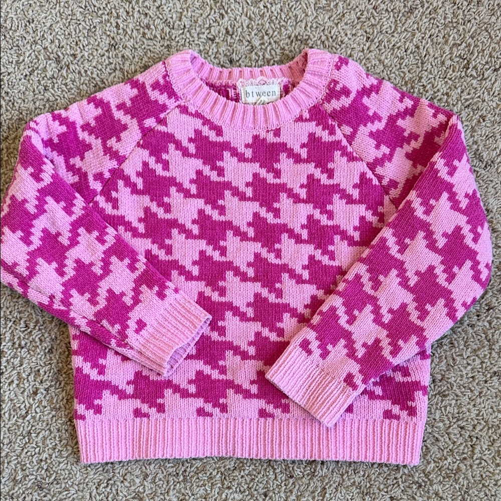Houndstooth Chenille Sweater